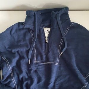 blue cropped sweater!